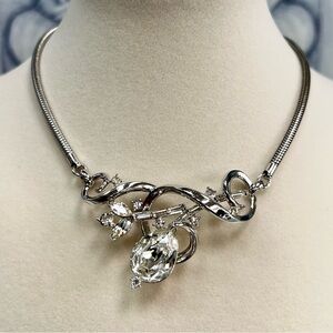 Vintage Alfred Philippe Trifari Rhinestone Choker Necklace